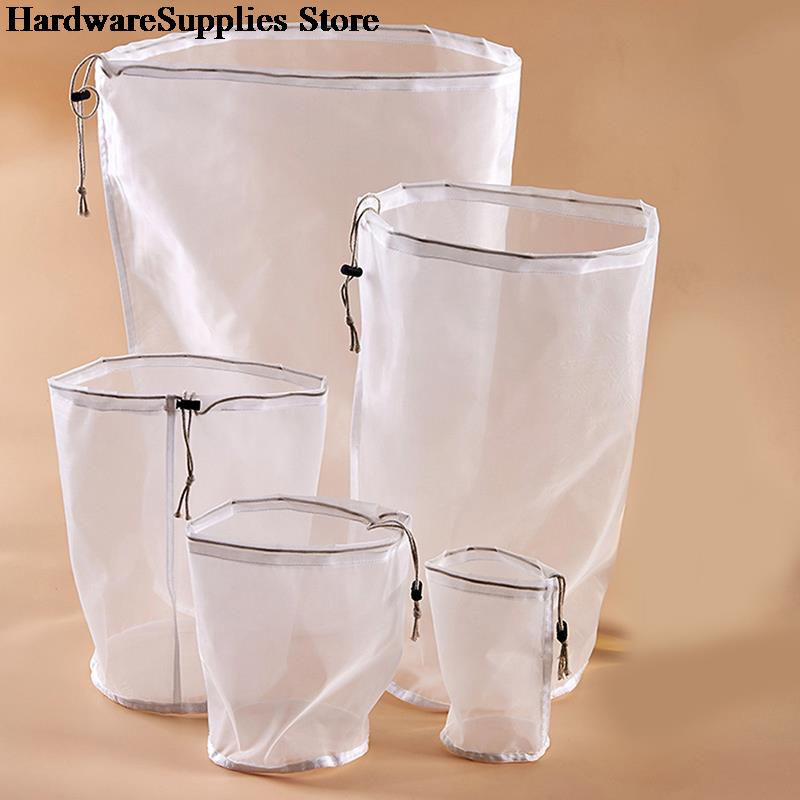 75/96/120 Micron Fine Mesh Nylon Bag Cold Brew Coffee Filter Reusable Fruit Juice Vegetable Juice