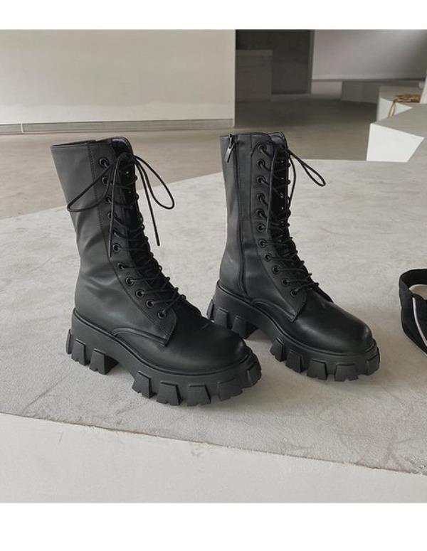 Chaussures femmes bottes talons hauts été chaussons de luxe bottes de créateur-femmes fermeture éclair bout rond Stiletto mi mollet équitation: 1 / 39
