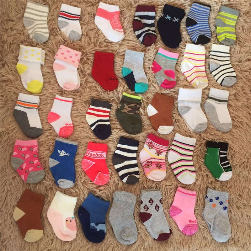 ! 10 Pairs Cute Baby Socks Summer Autumn Cotton Cute Non-slip Boys Girls Newborn Infant Bebe Cartoon Soft Floor Wear