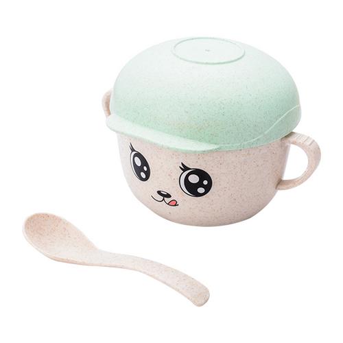 5pcs/set Baby Dish Training Tableware Children Cute Cartoon Feeding Food Dishes Kids Dinnerware with Bowl Cup Spoon Fork Plate