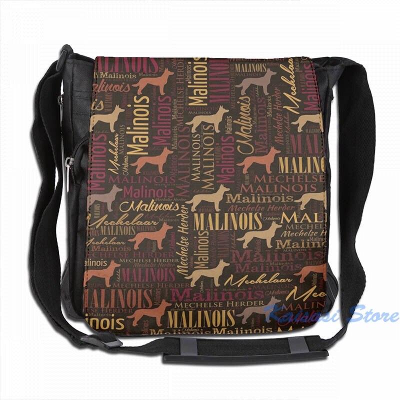 Mochila con dibujo con palabras de perro malois belga, mochila con carga USB, mochila escolar para hombre, bolsa de viaje para ordenador portátil