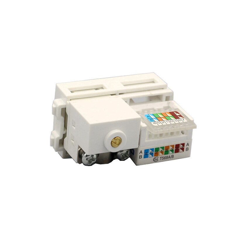 Analog TV With CAT5E RJ45 LAN Socket ATV Network Slot 23x36mm