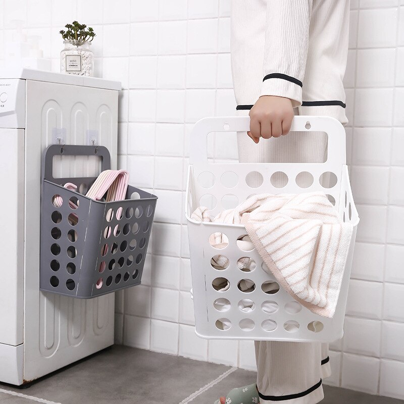 Modern Multi Function Laundry Organizer Basket Kitchen Organizer Plastic Clothes Home Sundries Living Room Bathroom Storage