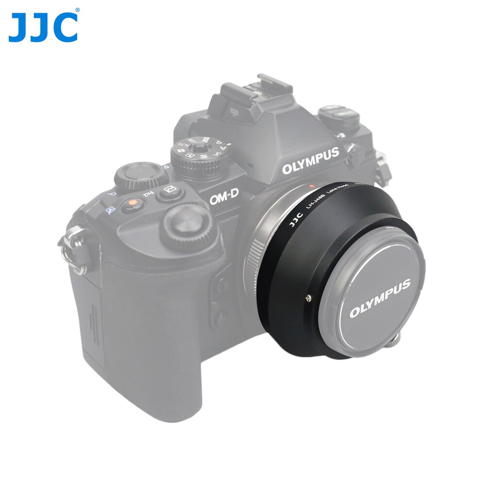 Jjc LH-48B Metalen Zonnekap Compatibel Met Olympus M. Zuiko Digital 17Mm F1.8 Lens Voor OM-D EM10 EM5 EM1 EM1X Pen EP7 EPL10 EPL9