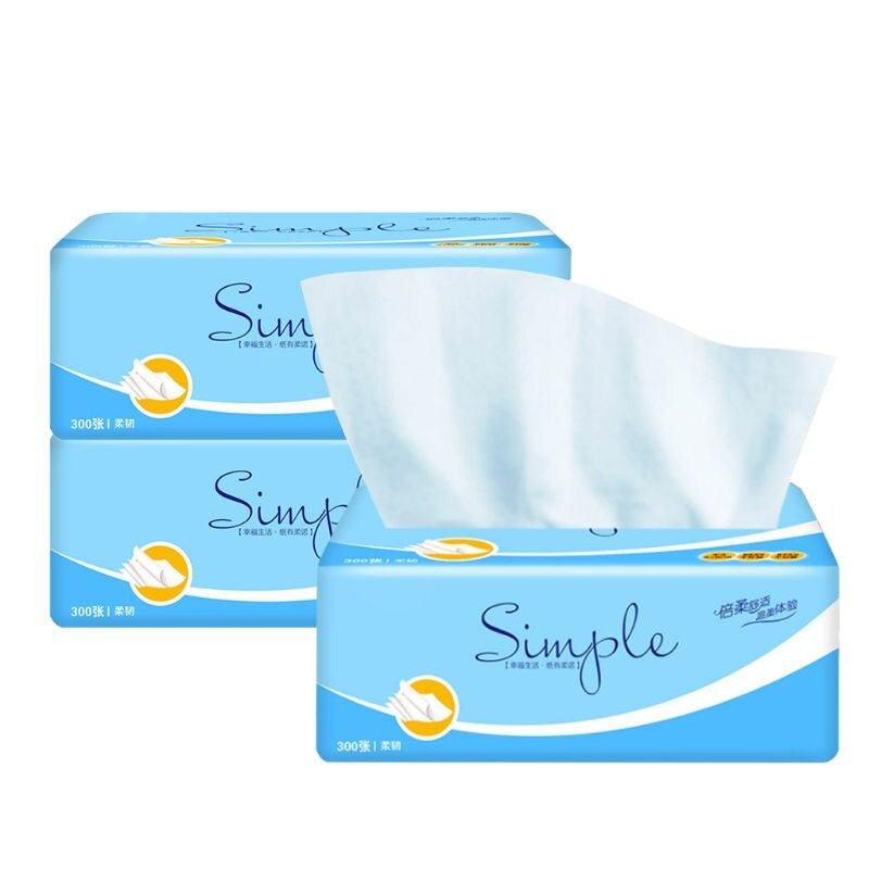3Pack Silky Smooth Soft Premium 4-Ply Toilet Paper Kitchen Toilet Facial Tissues