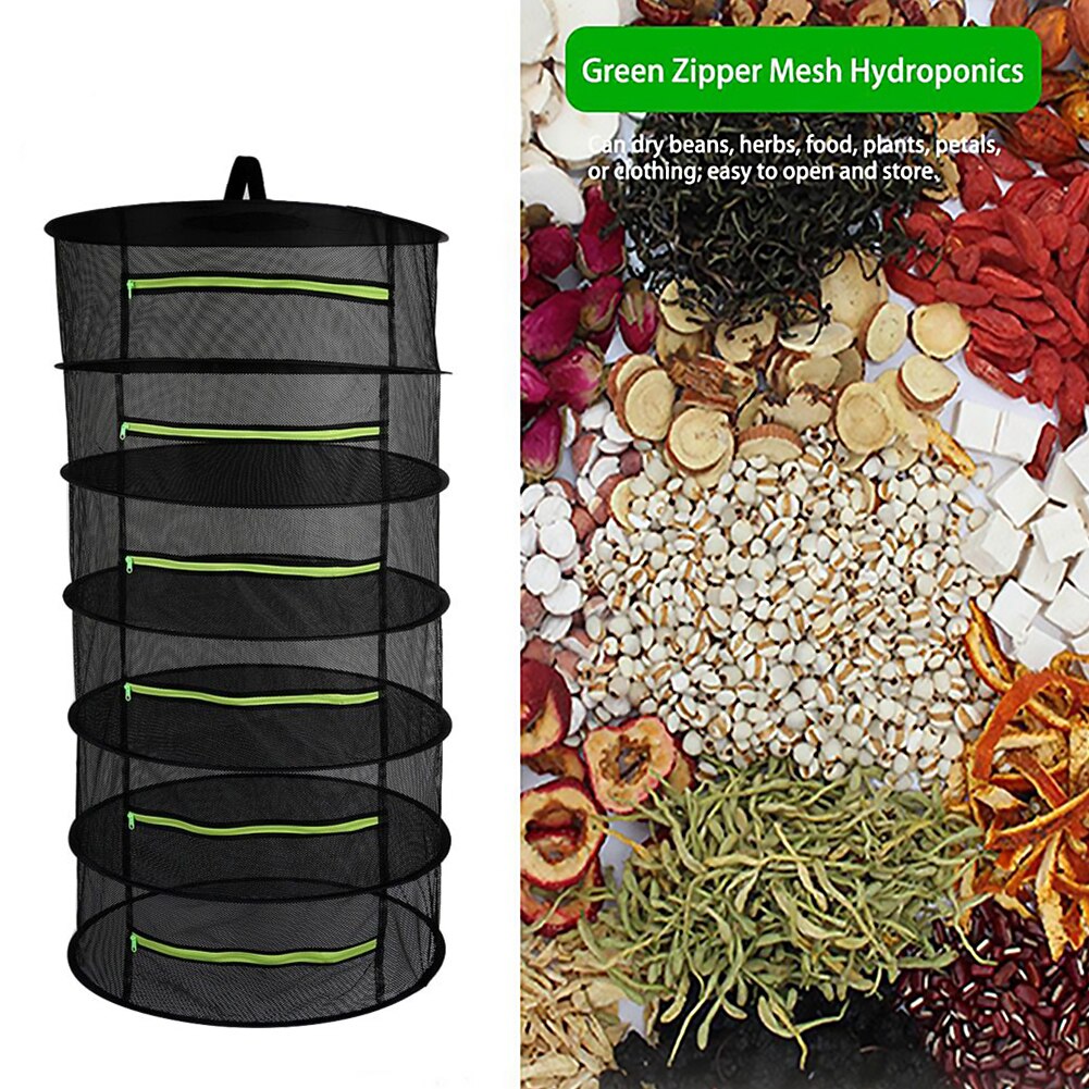 Zware Droogrek Opknoping Droog Netto Kruid Drogen Netto Nylon Mesh Vouwen Mesh Pouch Opknoping Mand Opvouwbare Dry Bag
