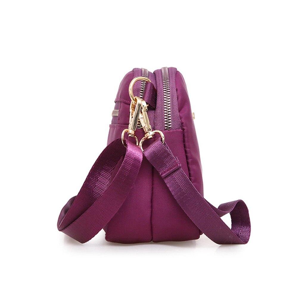 Oxford tissu femmes sacs à bandoulière luxe sac à main sac à main fourre-tout messager couleur unie fermeture éclair sacs à bandoulière Bolsas Mujer