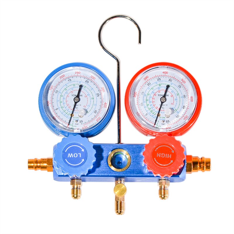 Auto Manometer Set A/C R134A Koelmiddel Opladen Slang met 2 Snelkoppeling voor R134A