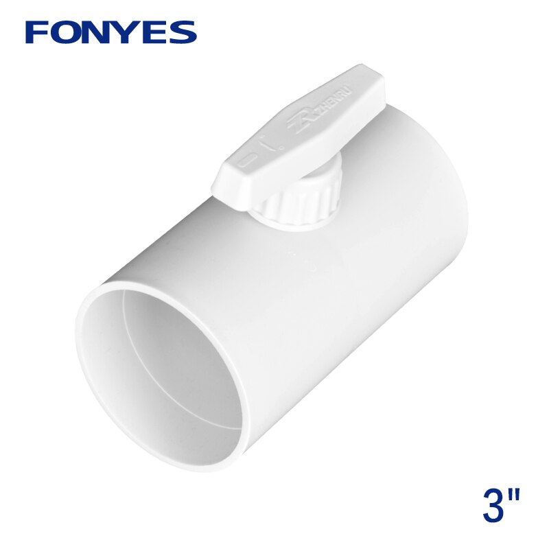 HVAC air duct manual valve 75mm plastic air check valve volume flow rate damper valve for 3 inch ventilation pipe