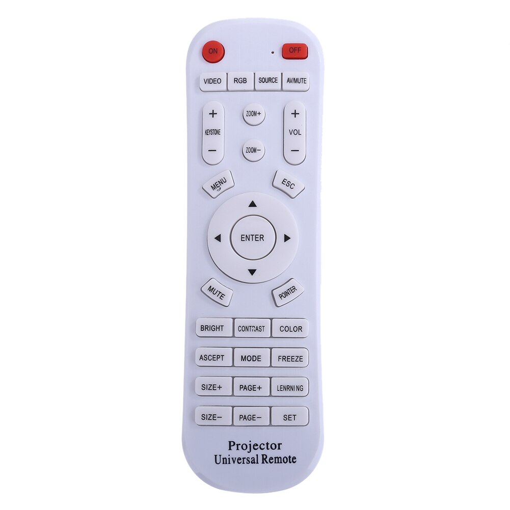 Universal projektor fjärrkontroll för epson infocus sony benq acer sanyo nec viewsonic hitachi samsung toshiba skarp projektor