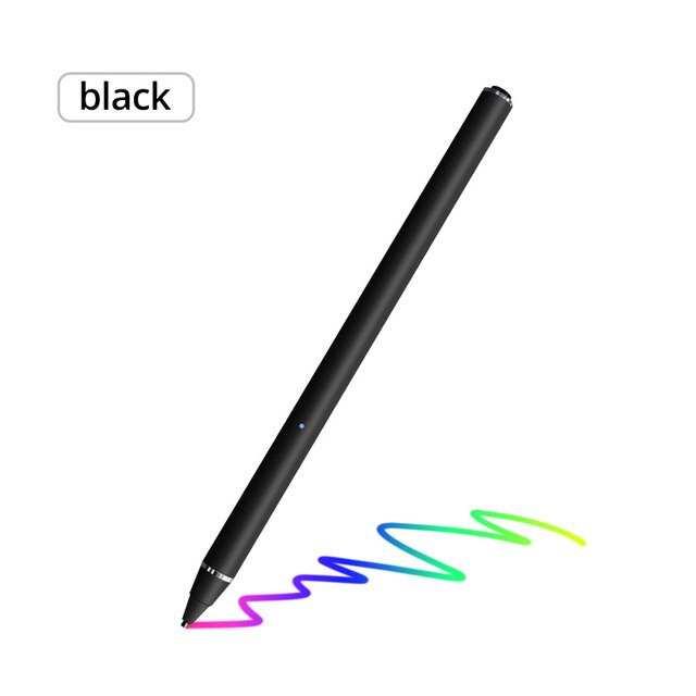 Fonken Stylus Pen Voor Oppervlak Go Pro X Pro Android Tablet Pen Touch Screen Pen Voor Macbook Ipad Smart Pen voor Samsung Tekenen Pen: Black