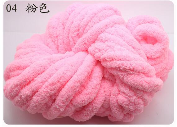 1pc = 250g gör-det-själv super skrymmande armstickningsull 2.5cm tjocka mattor stickat chenille chunky garn för stickning för handstickning