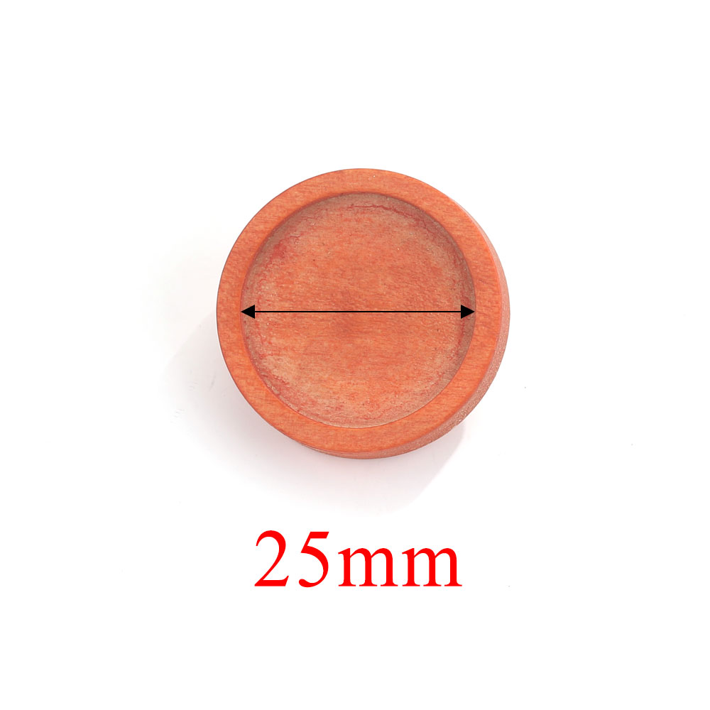 10pcs Blank Wood Cabochon Brooch Base Settings Fit 20 25 30 40mm Round Bezel Tray Diy Brooches Pin Backs for Jewelry Making: Brown