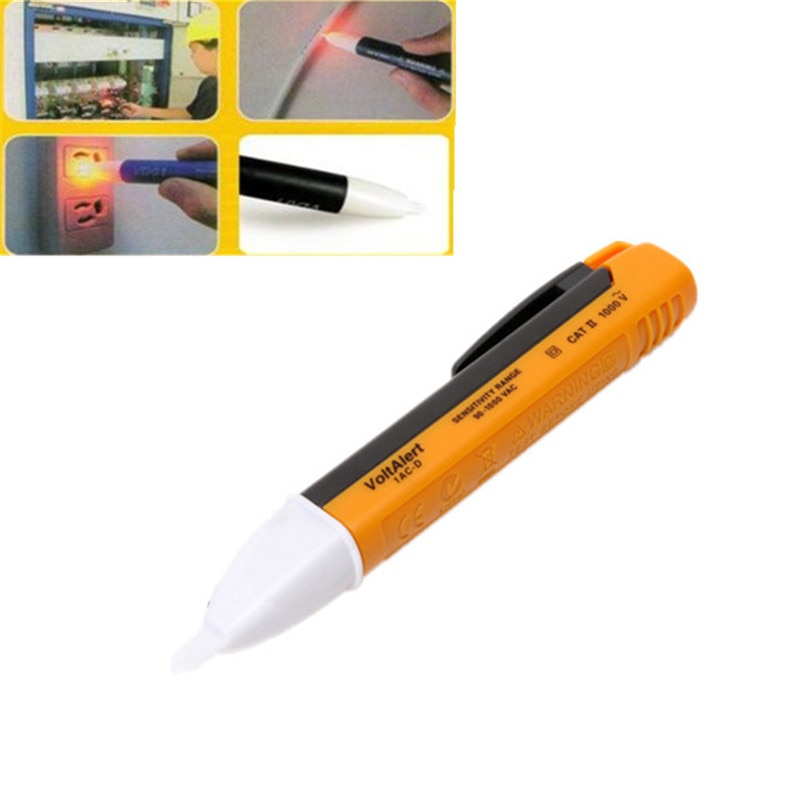 90-1000 V AC Electric Voltage Detector Sensor Elektrische Tester Non-contact Pen Stopcontact Voltage Tester LED licht Knipperlic