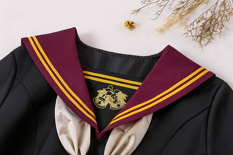 Robe lolita mignonne de style collège japonais, uniforme jk, broderie, col marine, robe victorienne, tenue gothique lolita op kawaii pour filles