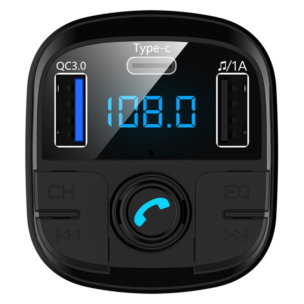 Multifunctional Car Mp3 Player Wireless Hands-free FM Transmitter MP3 Player FM Radio Adapter Charger Dual USB Output