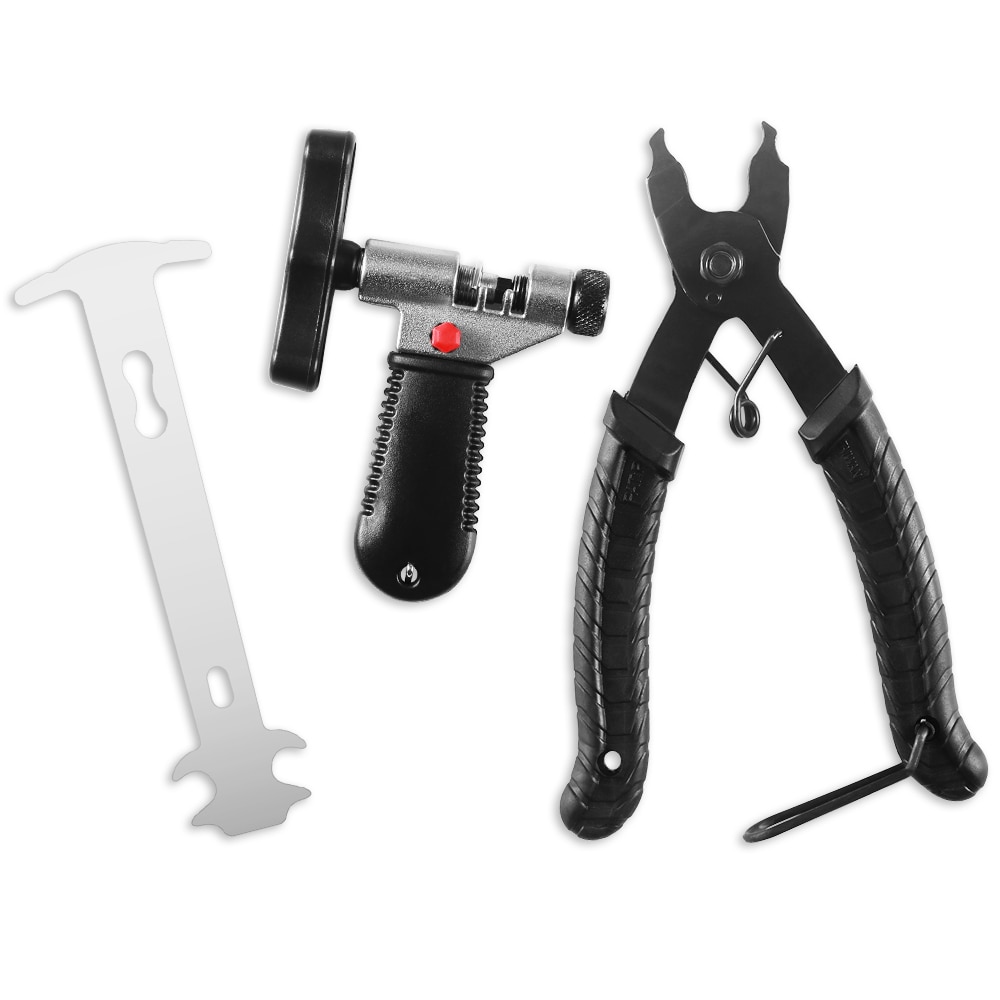 3pcs Bicycle Tools Link Clamp Checker Wear Indicator Tool Opener Remover Cycling Chain Drift Chain Set Bike Clamp Remove Kit