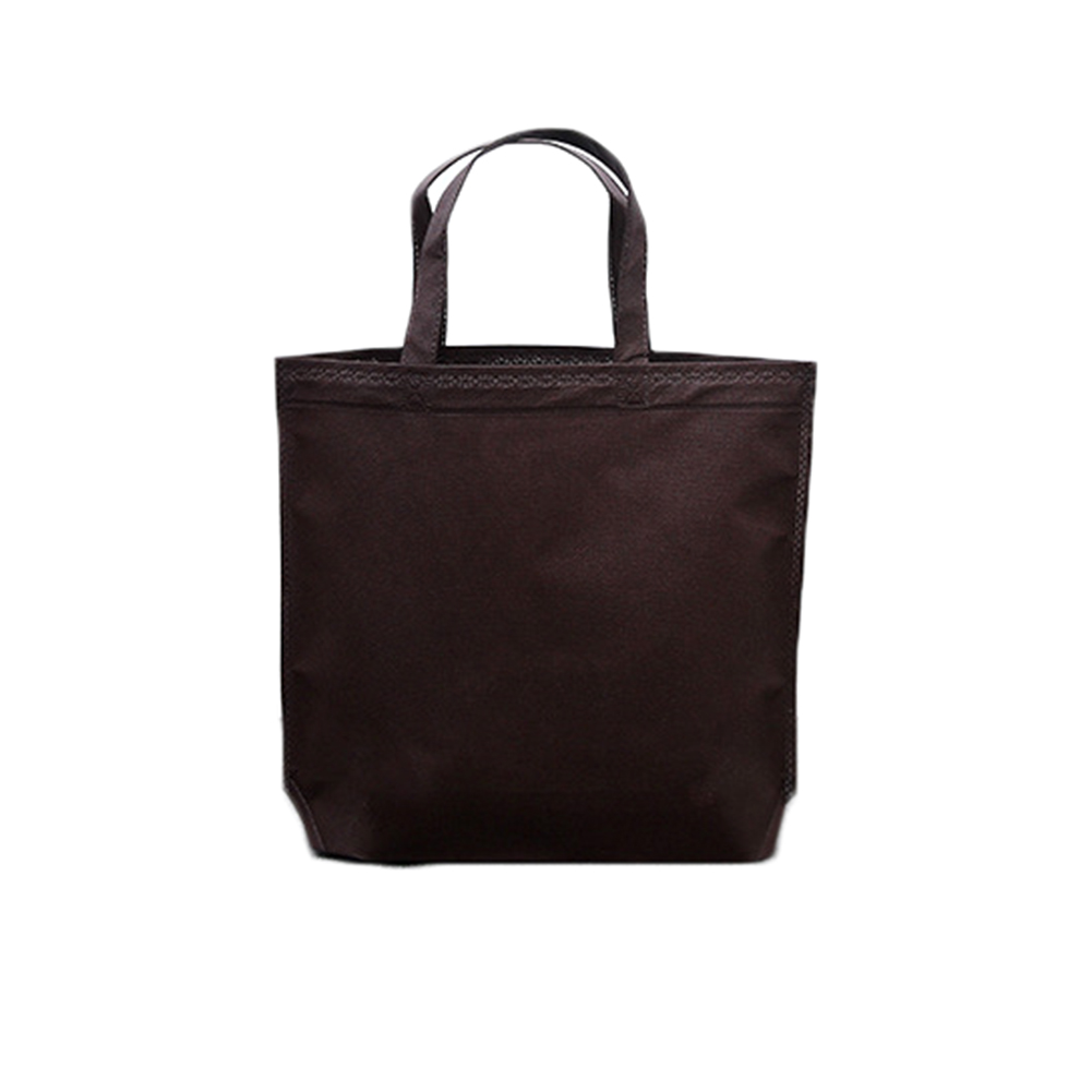 Bolso de compras reutilizable para mujer, bolsa de comestibles plegable de gran capacidad, no tejida, de viaje, ecológico: M / Castaño