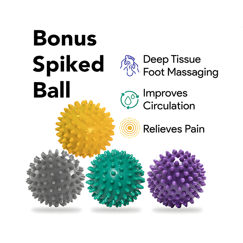 Fotvippa vadsträckare fotledssträckare bräda med spikad massageboll för akillesseneinflammation plantar fasciit strama vader