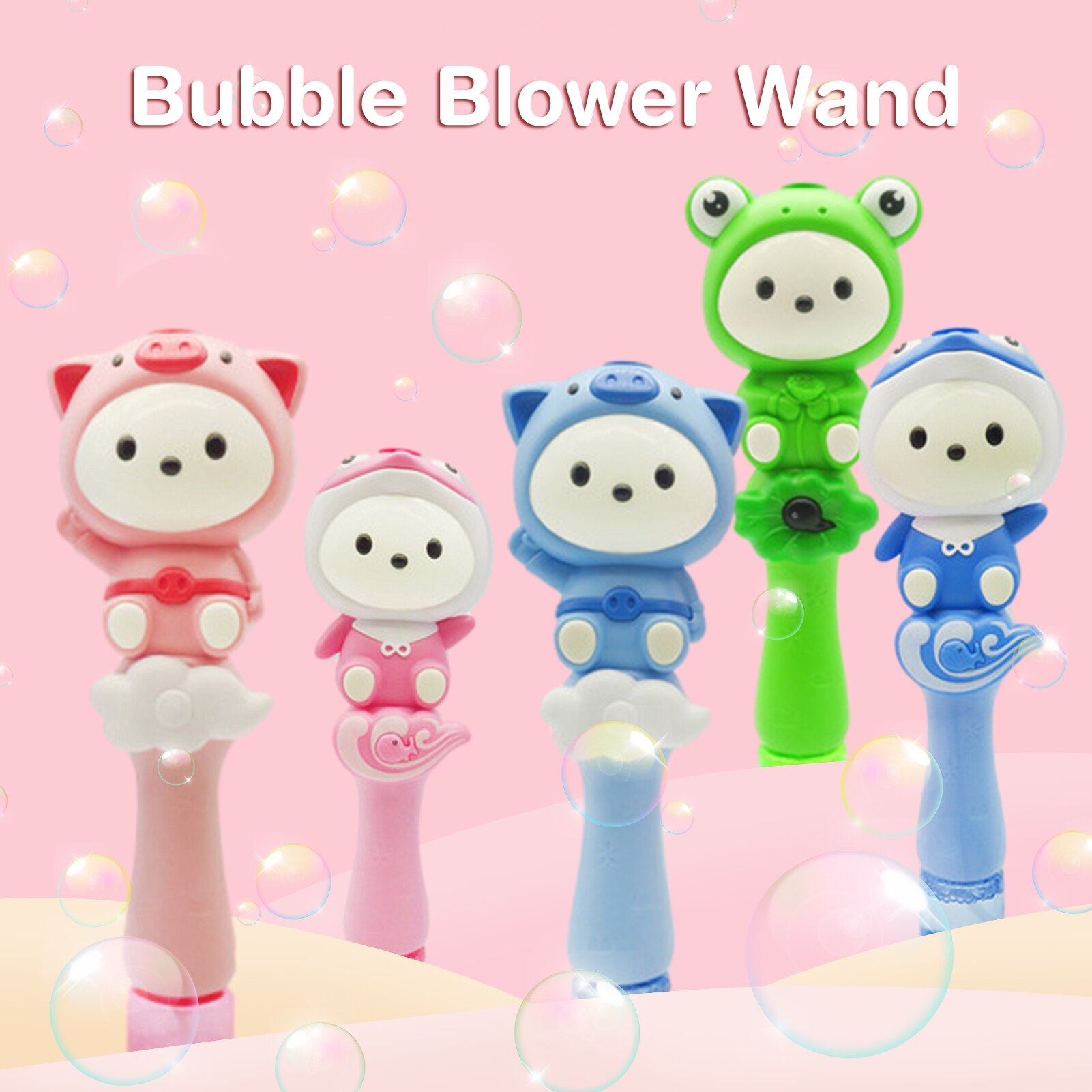 1Pc Kids Bubble Machine Volledig Oplaadbare Automatische Waterdichte Cartoon Bubble Stok Bubble Maker Bubble Wand Voor Teens Kids
