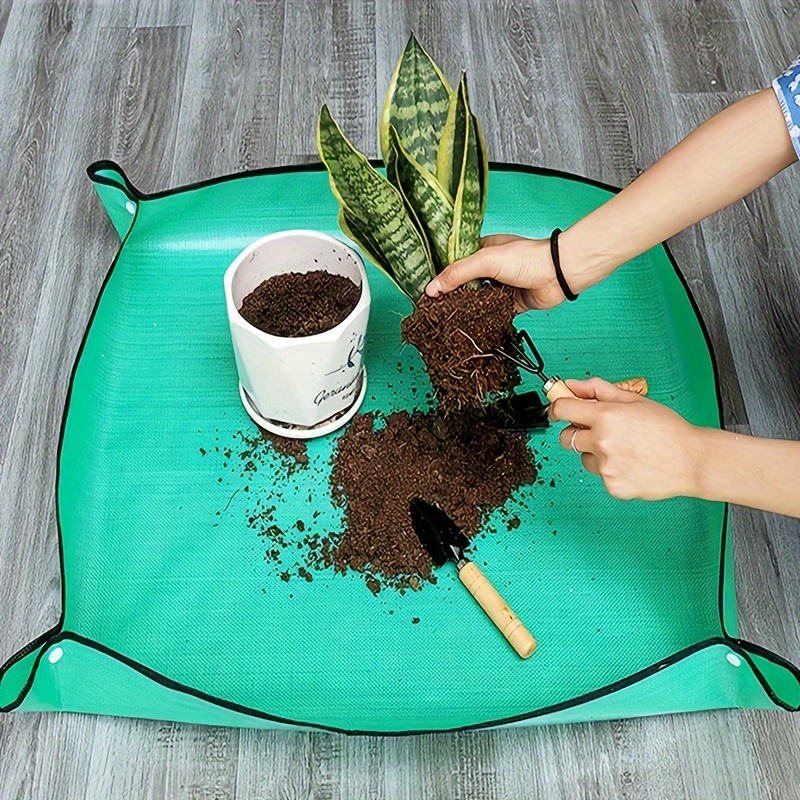 1 stks Planten Mat 50 cm-100 cm Tuinieren Oppotten Pad Opvouwbare Tuin Plant Bloempot Verplanten Waterdichte Matten