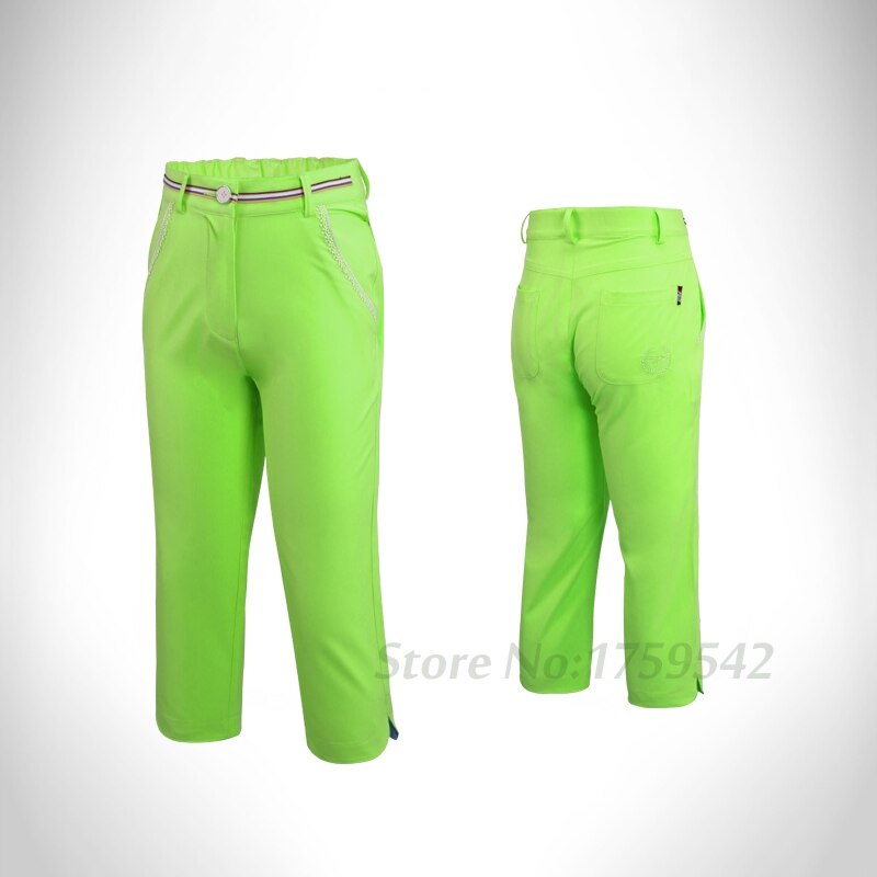 Neue freundlicher Golf Capri Hosen Mädchen Beschnitten Schlauch Golf Bekleidung Mädchen Sommer kurze Hose Gute Gummiband Taille