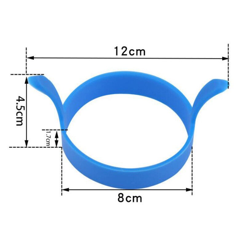 2 pz colazione frittata stampi per uova fritte cibo grado anello per uova in silicone pancake cottura strumenti fai da te friggere stampi per uova gadget da cucina