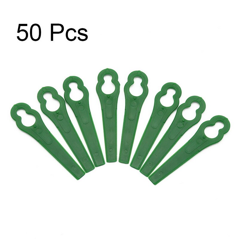 120Pcs For Florabest LIDL FRTA 20 A1 Lidl IAN 282232 Replacement Plastic Cutter Blades For Florabest Grass Trimmer Brushcutter: 50pcs green