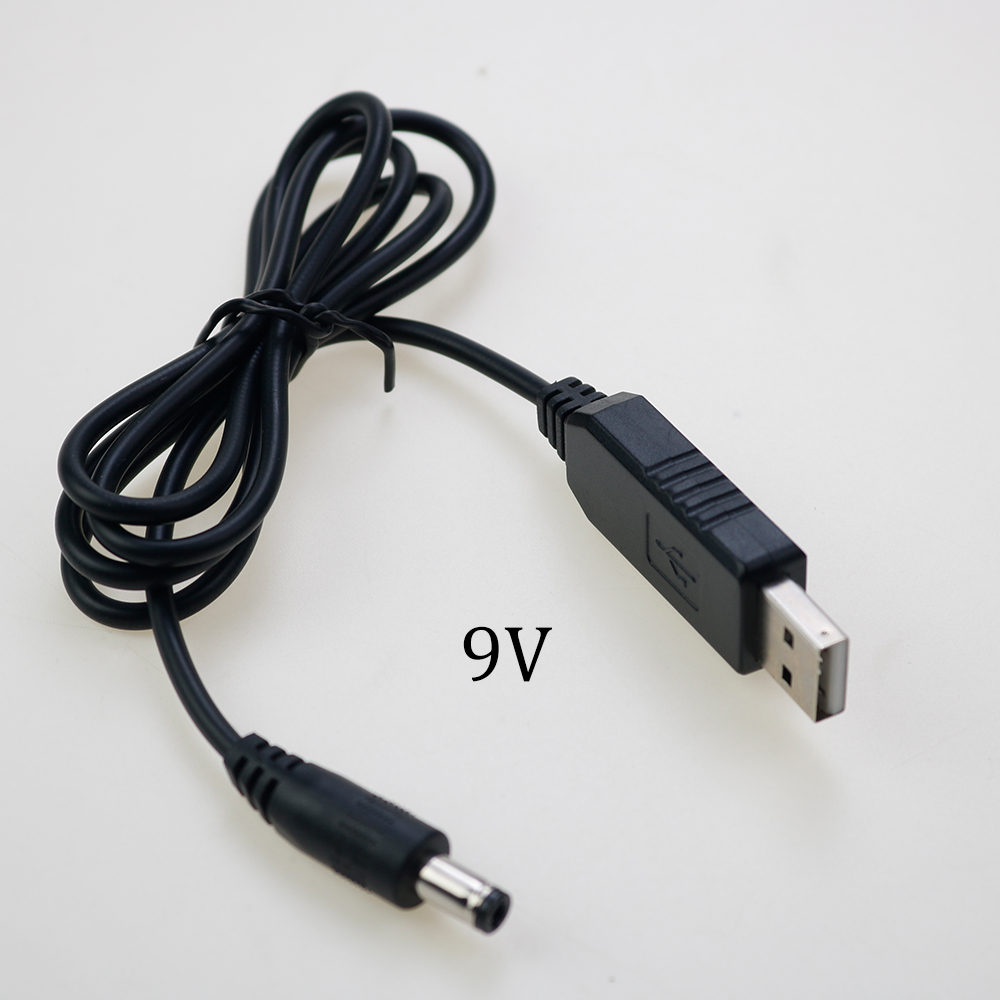Cavo di alimentazione USB 1Pce DC5V/9V/12V cavo adattatore convertitore di linea aumento universale 5.5*2.1mm spina router per computer portatile cavo di ricarica USB