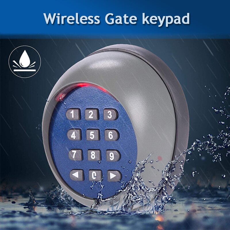 433.92MHZ Wireless Automatic Entry Gate Keypad Remote Operator Panel Control for Sliding Gate Opener Motor