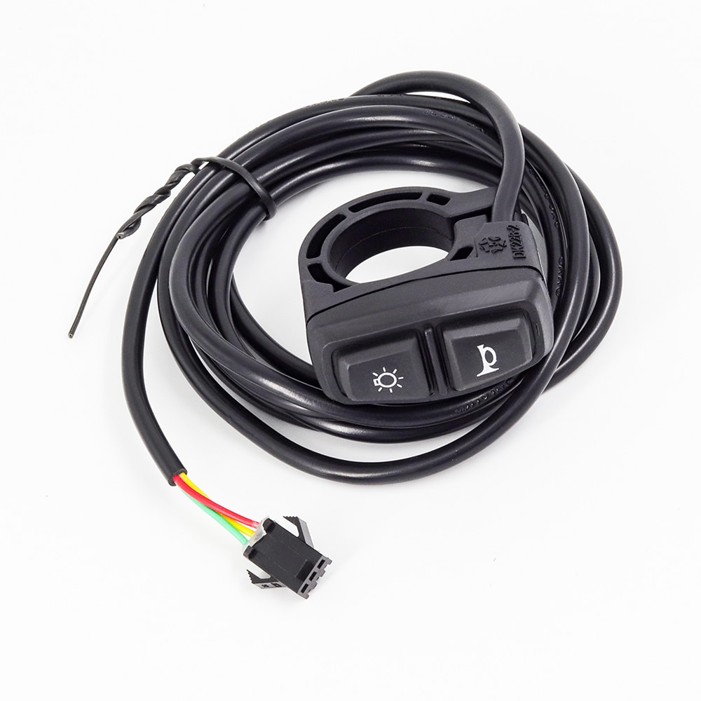 Ebike Licht Schalter für Elektrische Fahrrad Scheinwerfer Rücklicht und Horn Schalter 12V 24V 36V 48V 52V 72V E-Fahrrad E-Rolle Wuxing Schalter