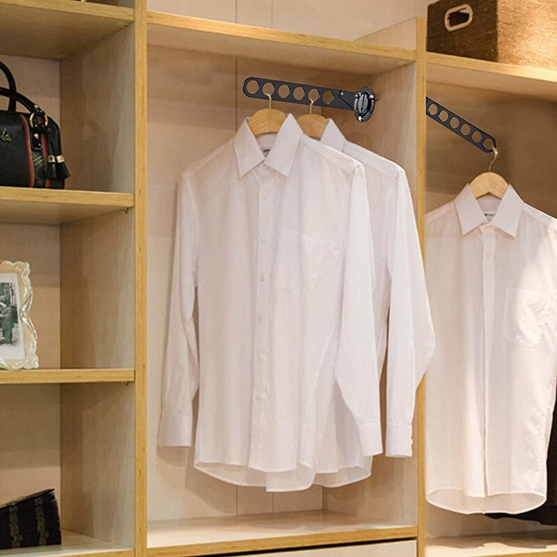 2 Pack Wall Mount Clothes Hanger Rack Chrome Wall Clothes Hanger Clothes Hook Laundry Hangers Wall Mount Coat Rack