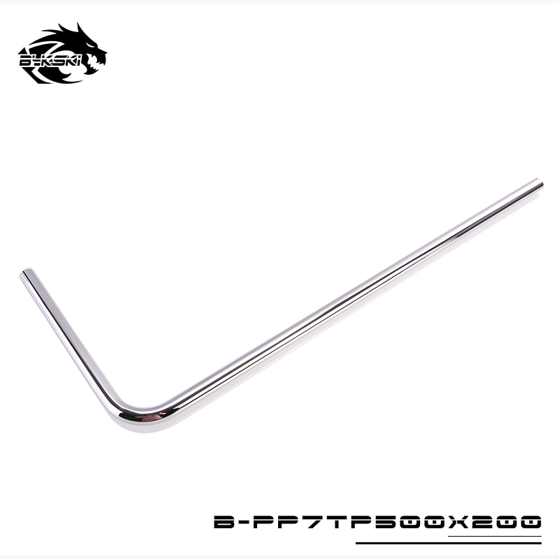 Bykski Water Cooling Chrome Plated Rigid Copper Tube OD 14MM 500x200mm B-PP7TP500X200