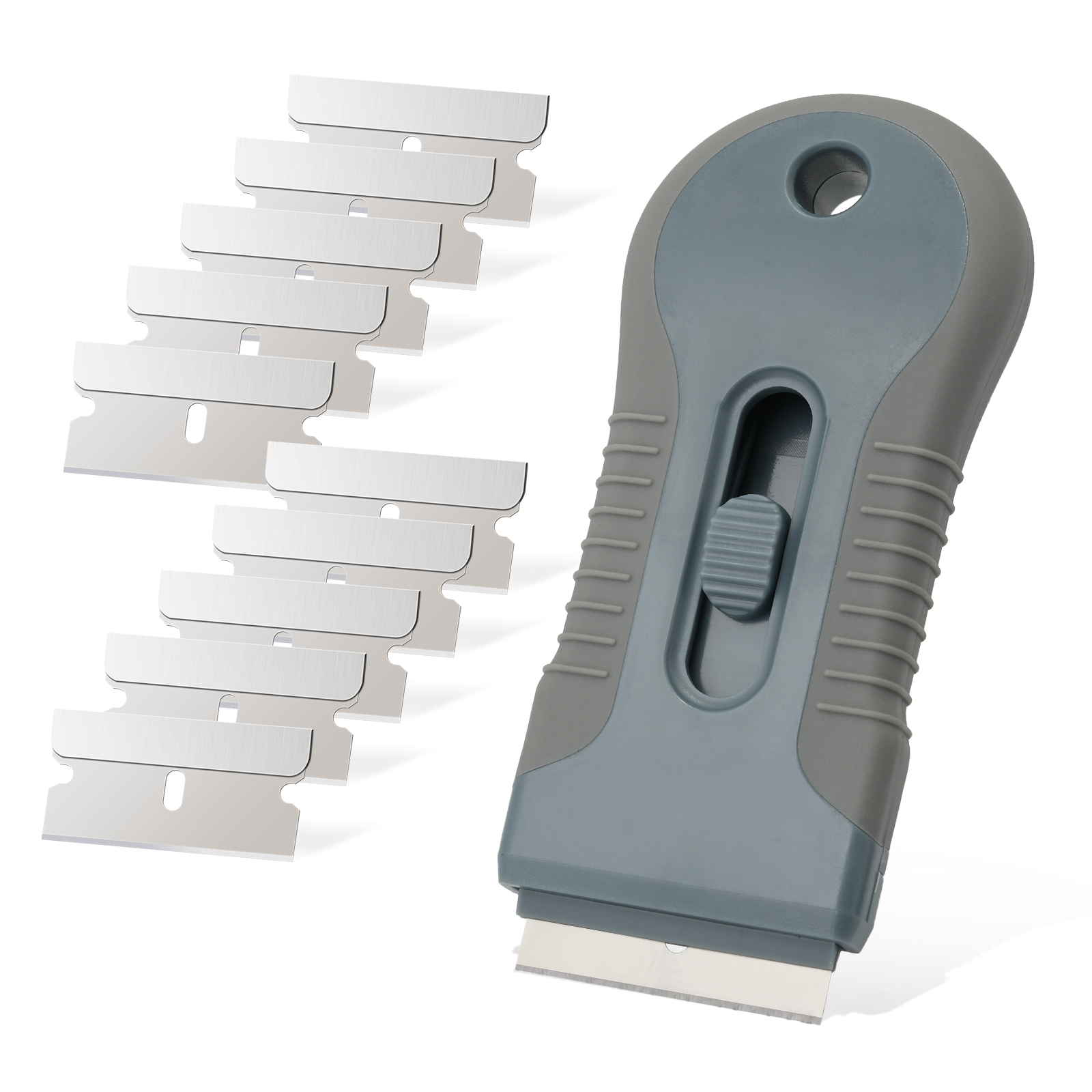 EHDIS Car Cleaning Razor Scraper Window Tint Oven Ceramic Sticker Remover Tool Vinyl Film Wrap Squeegee With Carbon Steel Blades: SET 5