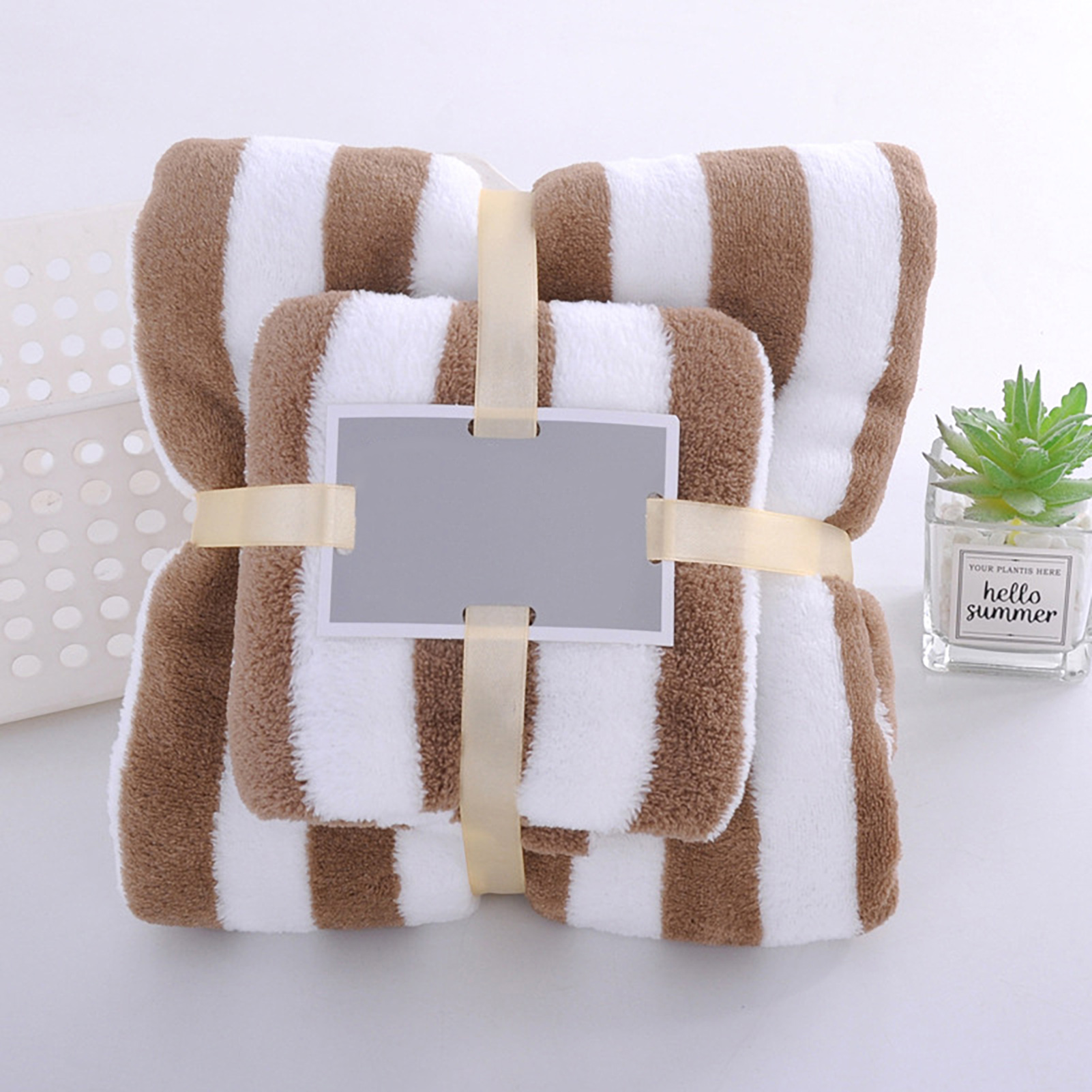 Bath Towel Set Friendly To Skin Ultra Soft Thickened Hair Drying Towel Superior Absorbency Dense Cotton Shower Towel: 26#