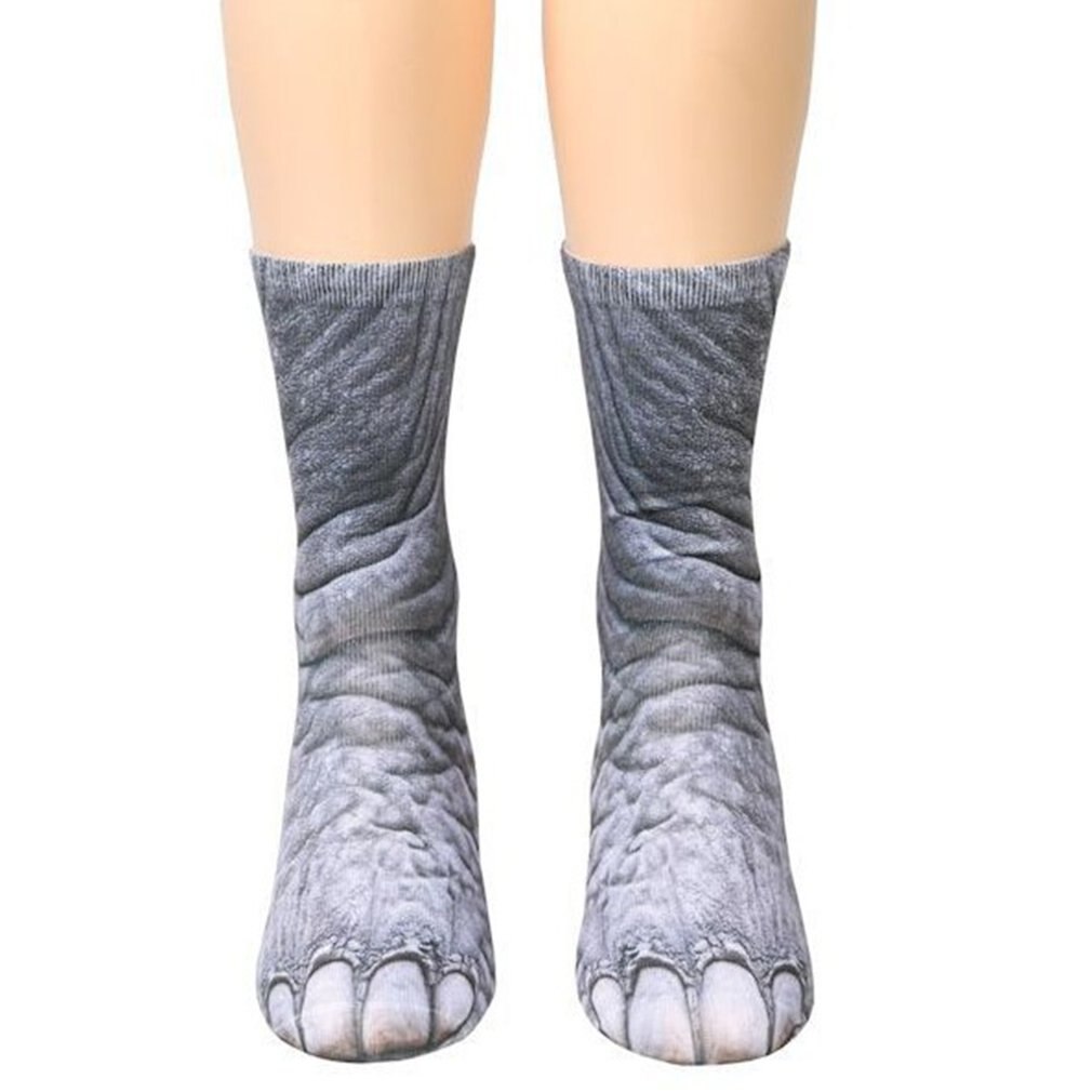 Unisex animal Claw Hoof pattern Sock 3D Printed Cotton Paw Adult Socks dog tiger cat Animal Foot Socks