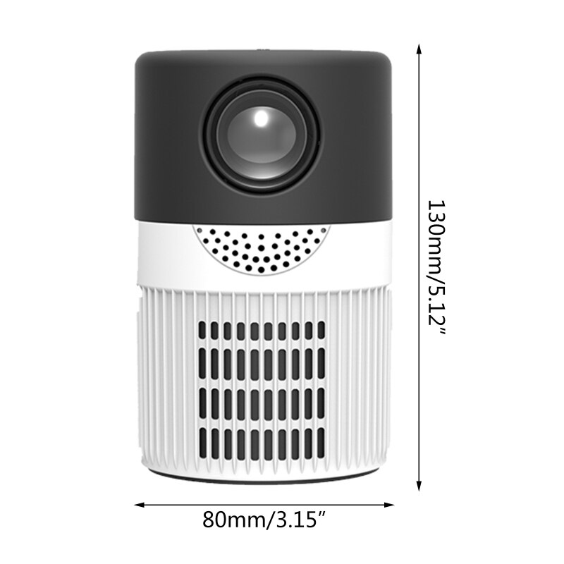 YT400 Portable LED Projector 1080P High Definition LCD Video Home Theater Medias K5DB