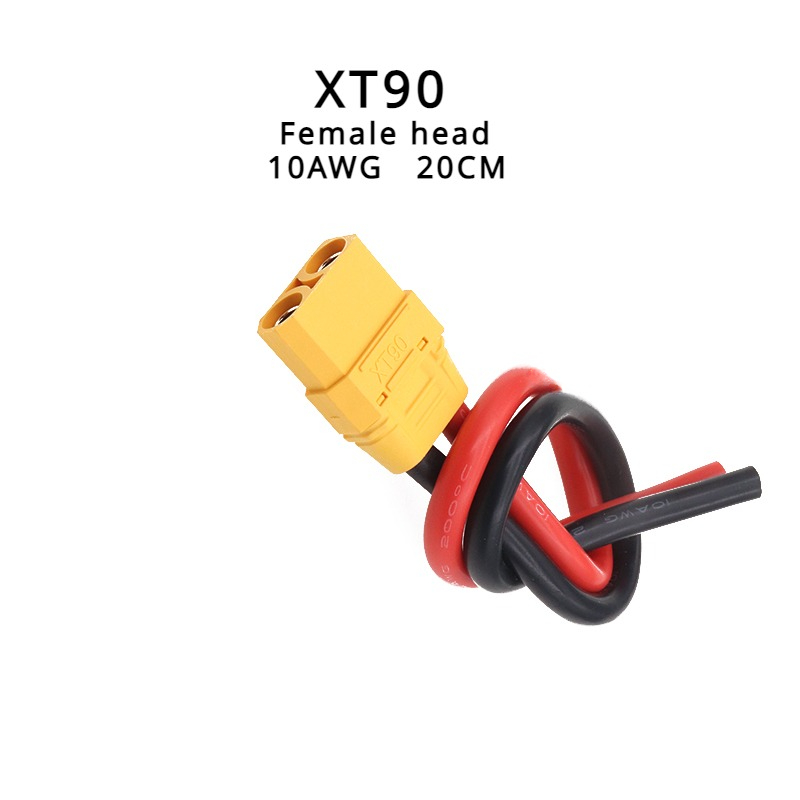 1/5 stk./parti 10/20/30cm uav ledningsnettilbehør,  xt90 han- og hunstik med 10 awg silikone fleksibelt ledningsstik: Multi / Under 5 stk