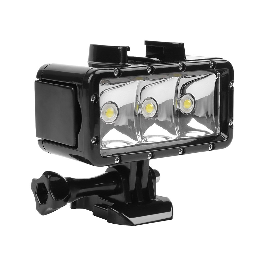 SCHIEßEN XTGP253 LED Tauchen Licht Lampe 3 Beleuchtung Modi 30m Eingebaute Wasserdichte Akku für GoPro Hero SJCAM Yi