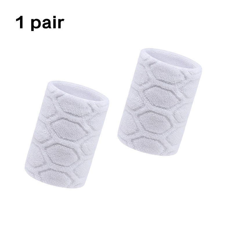 1 paio di braccialetti elastici in cotone supporto per polso da cestino avvolge gli uomini bambini palestra fitness Powerlifting tennis assorbimento del sudore: marrone