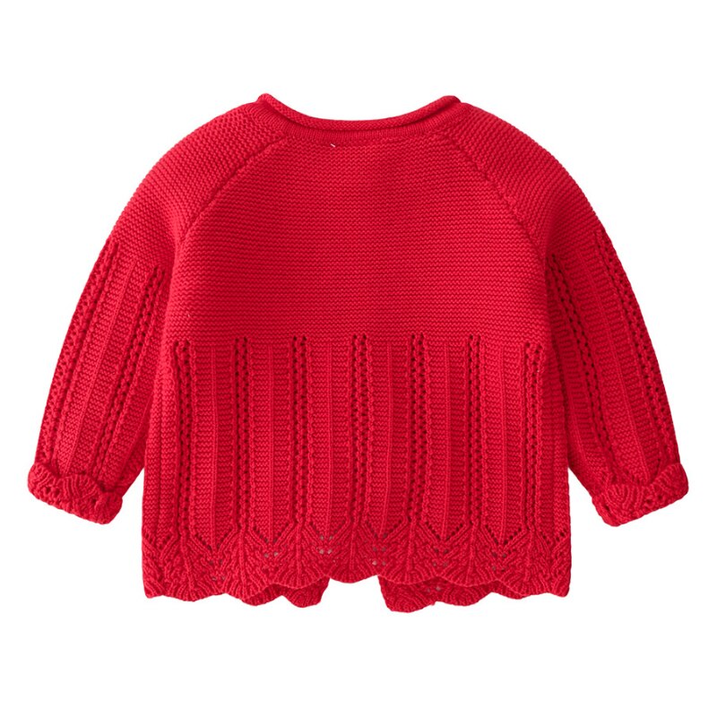 Lente Katoenen Trui Top Baby Meisje Kinderen Kleding Prinses Meisjes Gebreide Vest Trui Kids Peuter Herfst Dragen