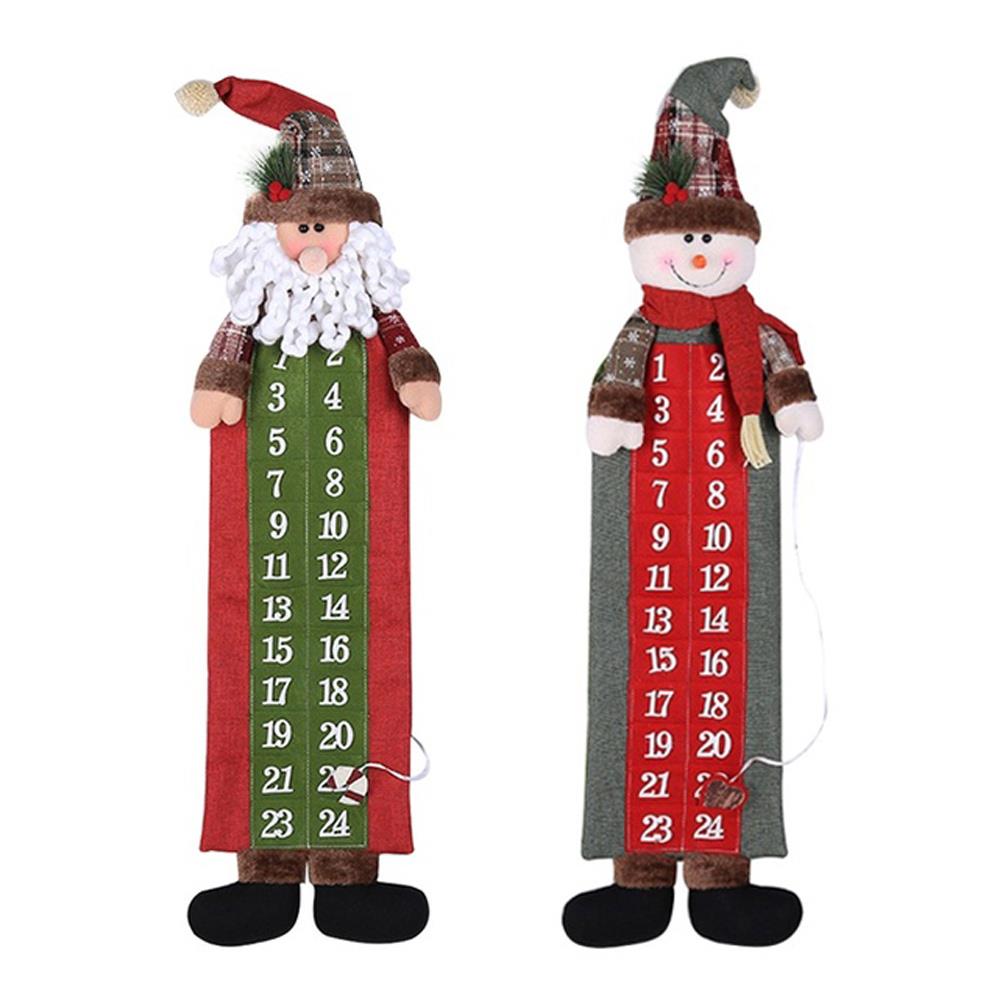 Hängande julkalender tyg heminredning unik skapa firande jul utsökt kalender vinter skrivbord barn