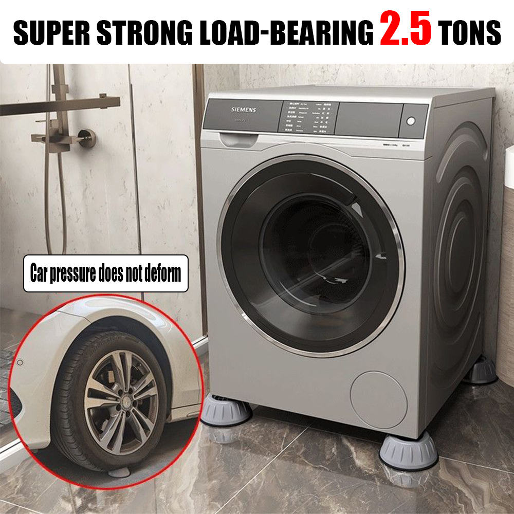 Coussinets de pieds Anti-Vibration, pieds en caoutchouc, tapis antidérapant silencieux pour Machine à laver, Support amortisseurs, accessoires de Support