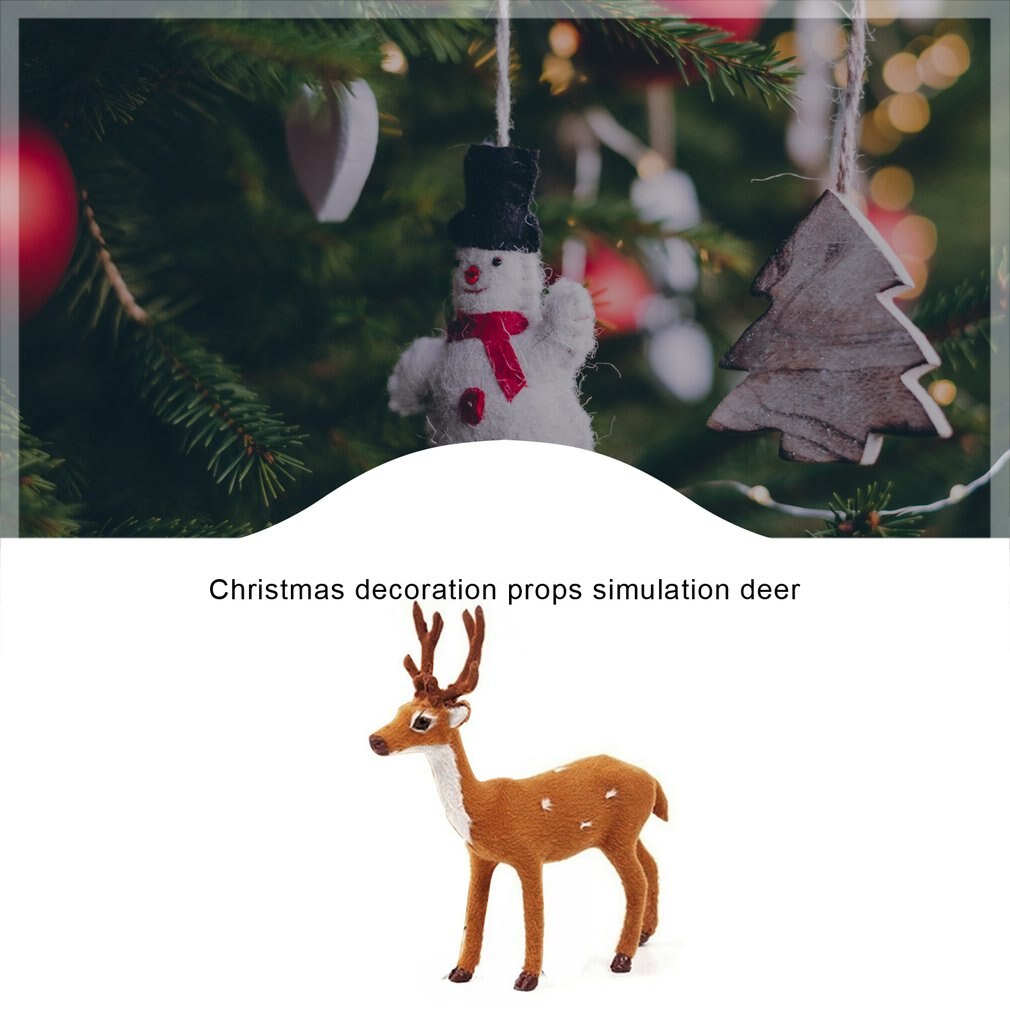 15 20 25cm rensdyr jul hjorte dukke jul elg plys simulering julepynt til hjemmet år
