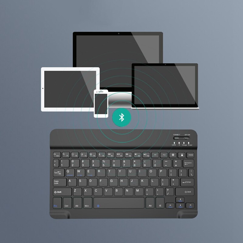 7 Inch Mini Wireless Keyboard Bluetooth Keyboard Universal Portable Compatible Bluetooth Mobile Phone Tablet Keyboard