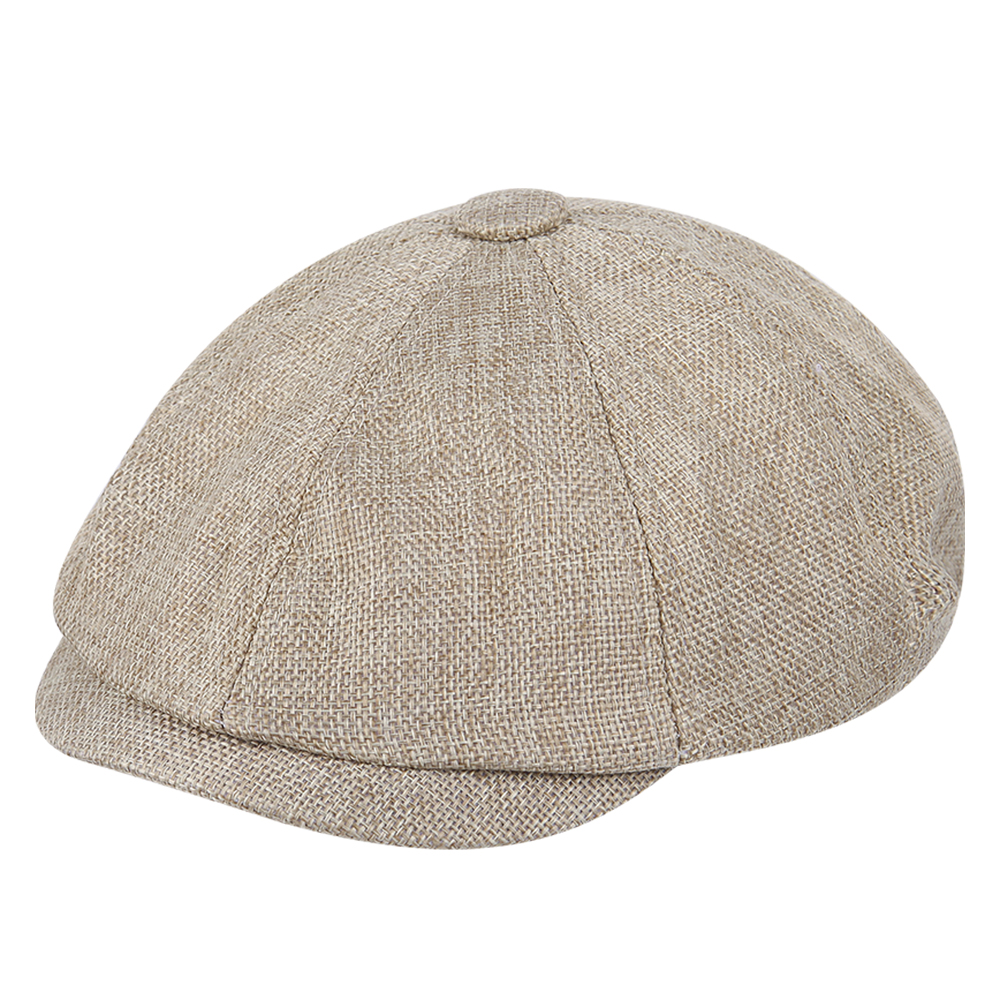 Béret décontracté pour hommes, casquette unisexe, béret rétro Vintage, tendance sauvage, printemps automne été: Khaki