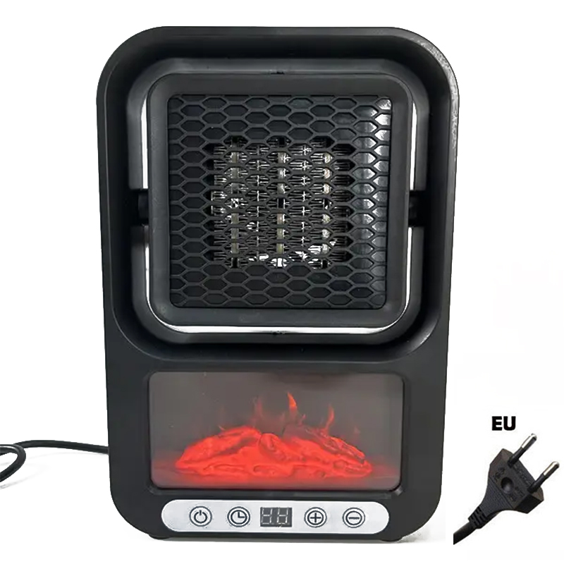 800W ruimteverwarmer met thermostaat Elektrische verwarming Draagbare verwarming Desktop warme luchtblazer Mini draagbare verwarming voor gebruik binnenshuis: Rood