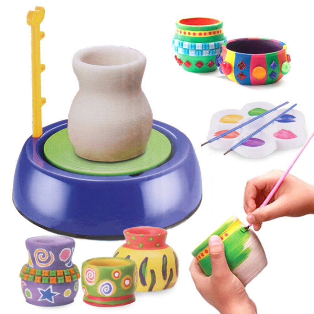 DIY Keramik Handwerk Kit Spielzeug Künstler Studio Keramik Maschine mit Ton Pädagogisches Spielzeug für Kinder Anfänger