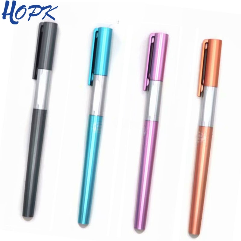 4Pcs/ Set 0.38mm Erasable Rod Gel pen Handle Blue / Black Ink Pen Rod for School Office Writing Supplies Kids Stationery