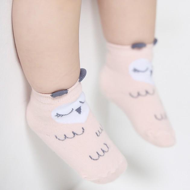 Newborn Baby Socks Cute Cartoon Ear Socks 100% Cotton Socks None-slip Infants Socks